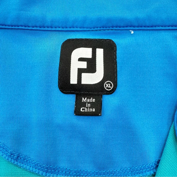 Footjoy Performance Half-Zip Long Sleeve Pullover Blue Men's Size XL - Picture 5 of 8